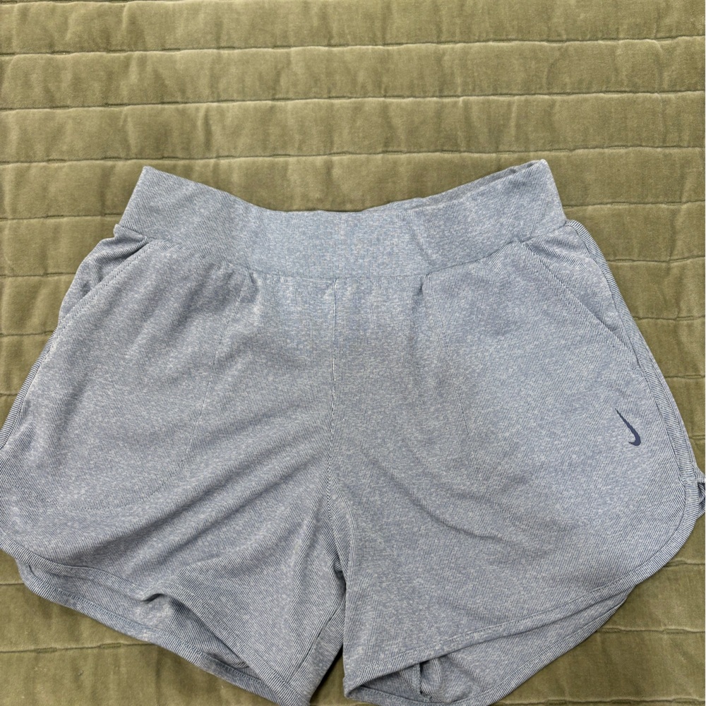 Grey/Blue Nike Striped Shorts